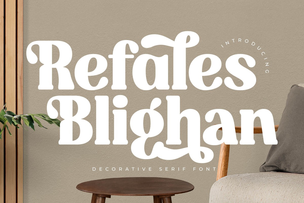 Refales Blighan Regular Font preview