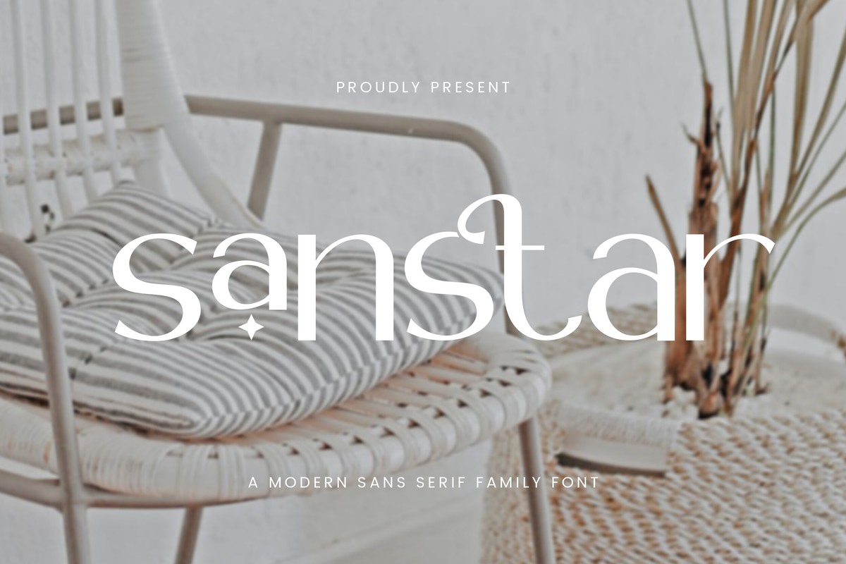 Sanstar Thin Font preview