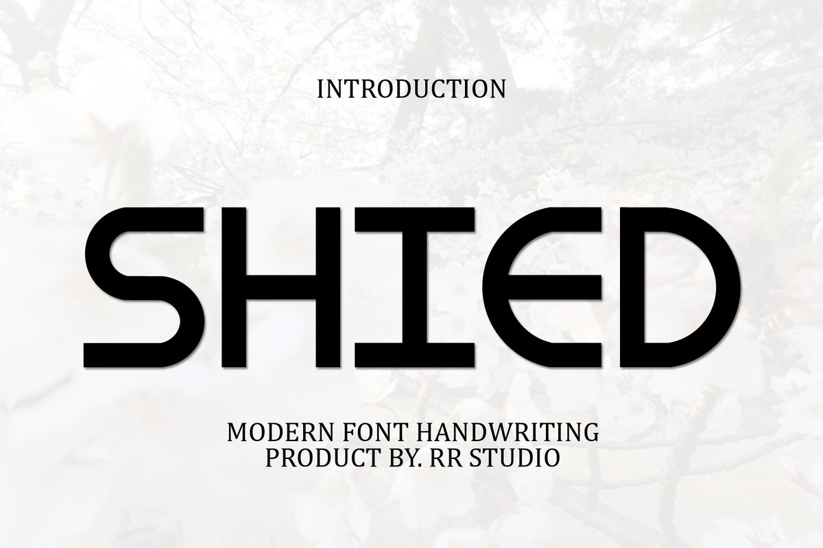 Shied Font preview