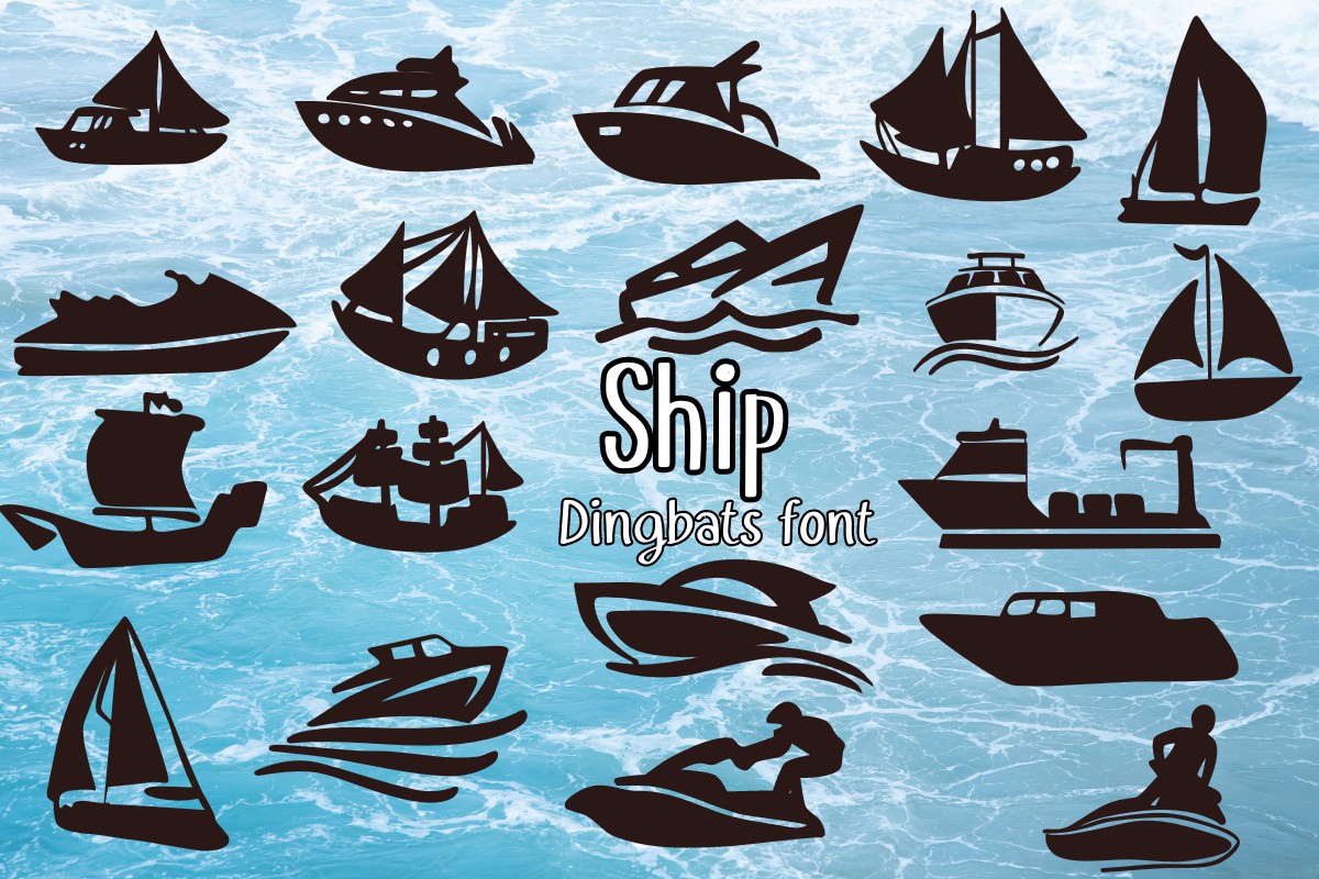 Ship Regular Font preview