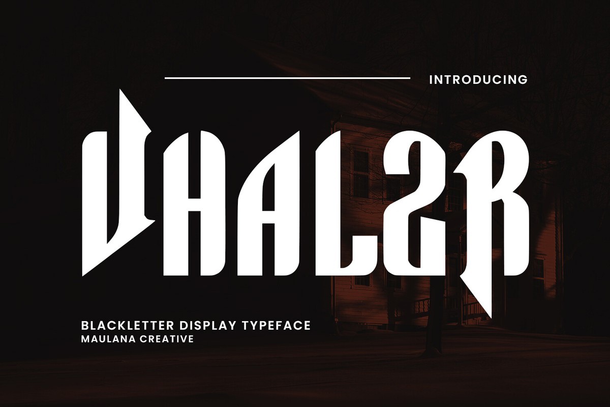 Vhalzr Font preview