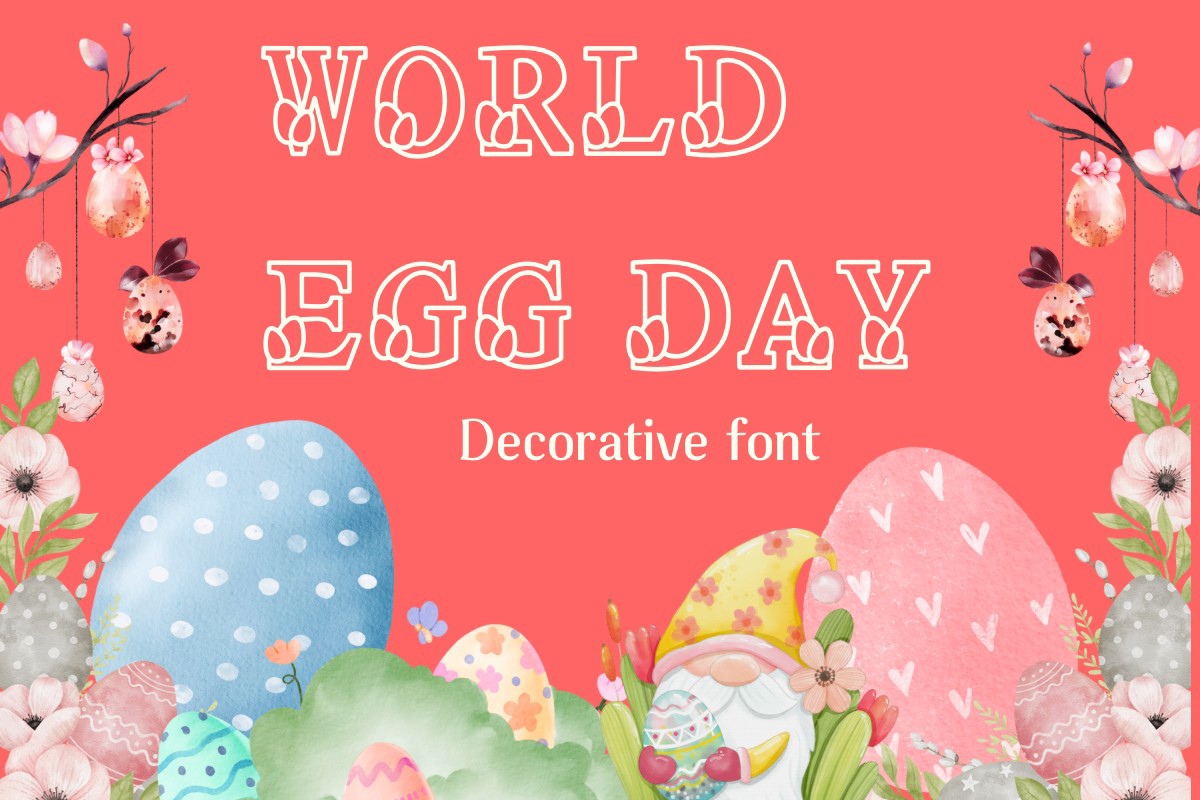 World Egg Day Font preview