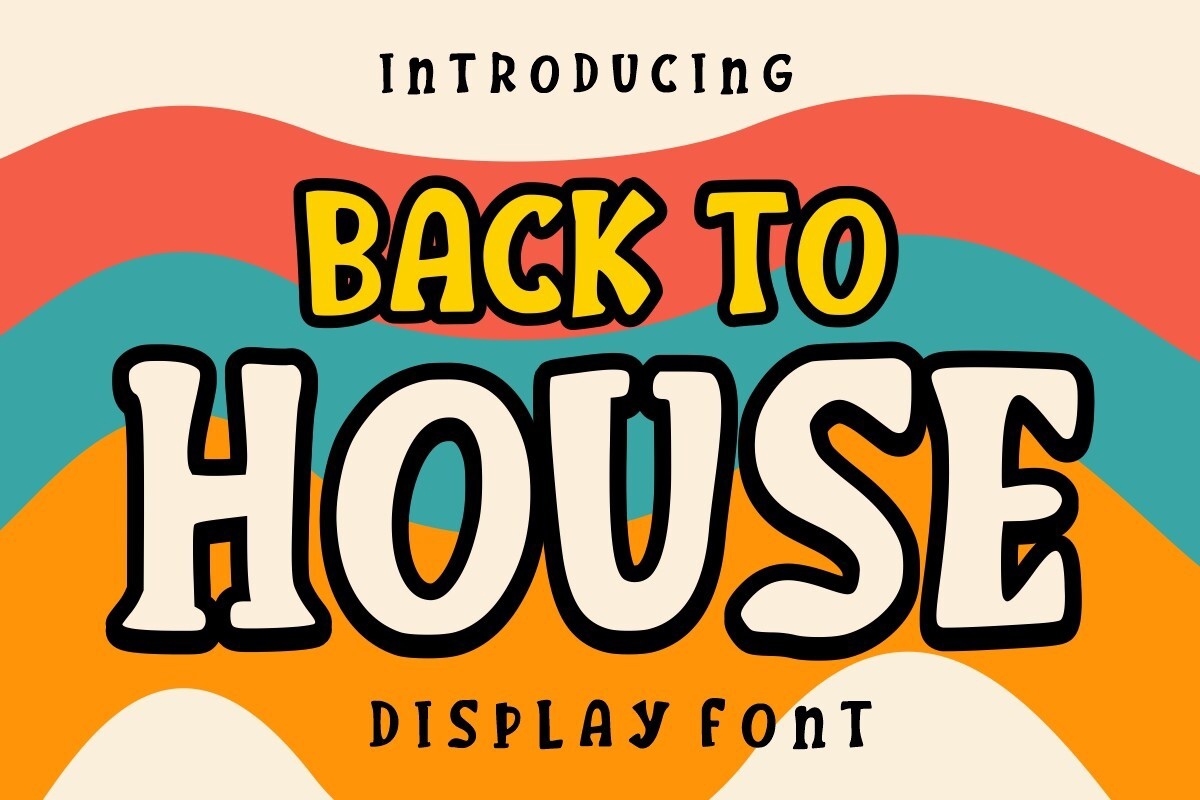 Back to House Font preview