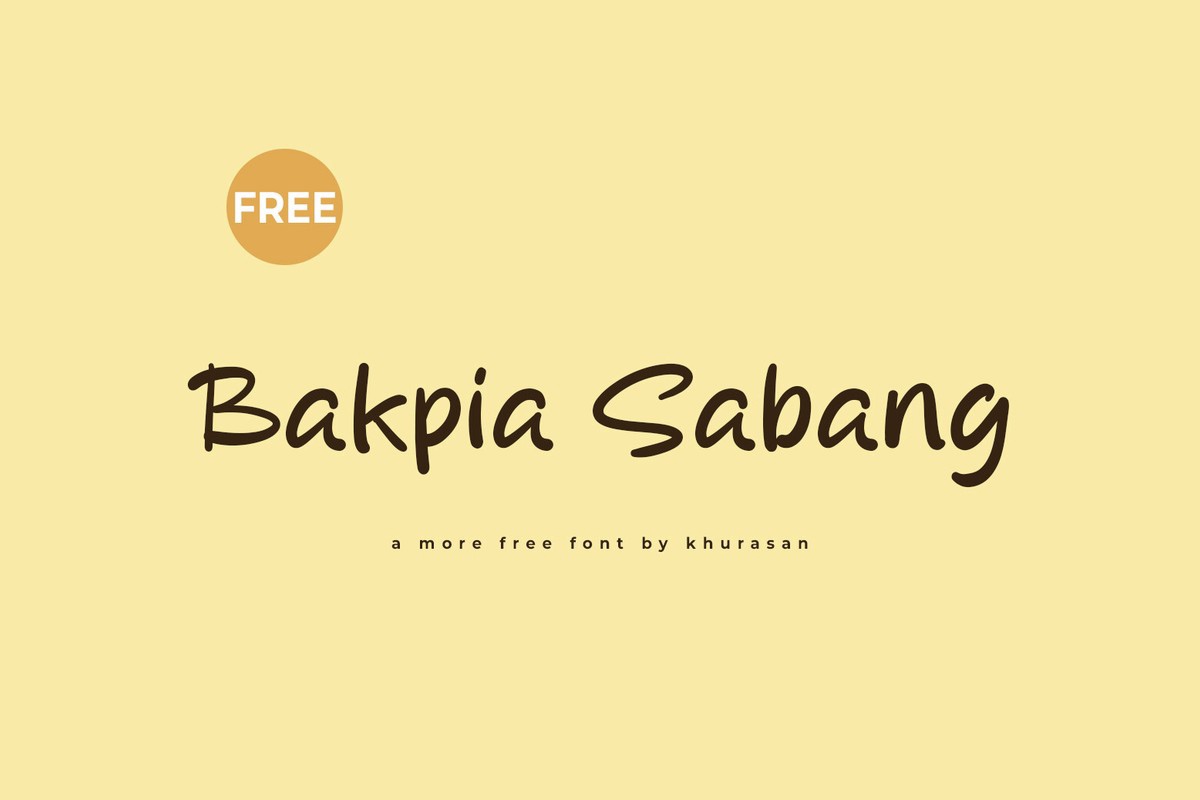 Bakpia Sabang Regular Font preview