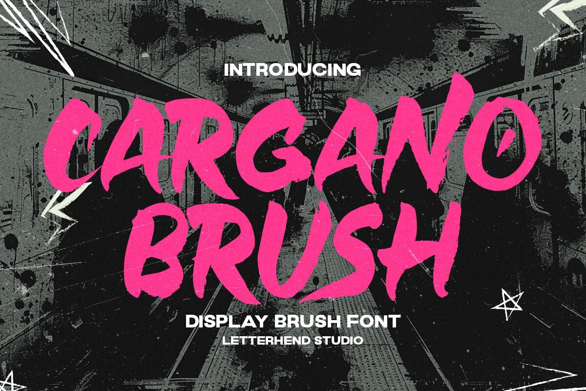 Cargano Brush Regular Font preview