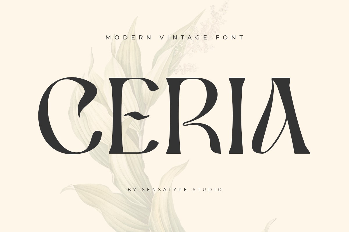 Ceria Font preview