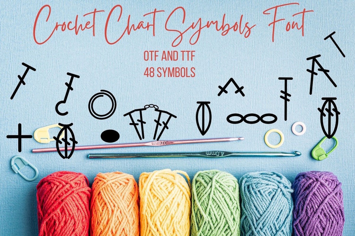 Crochet Chart Symbols Regular Font preview