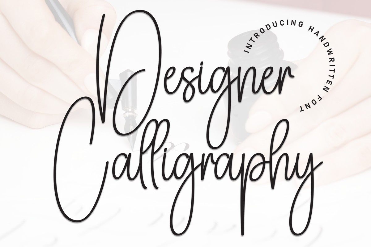 Designer Calligraph Regular Font preview