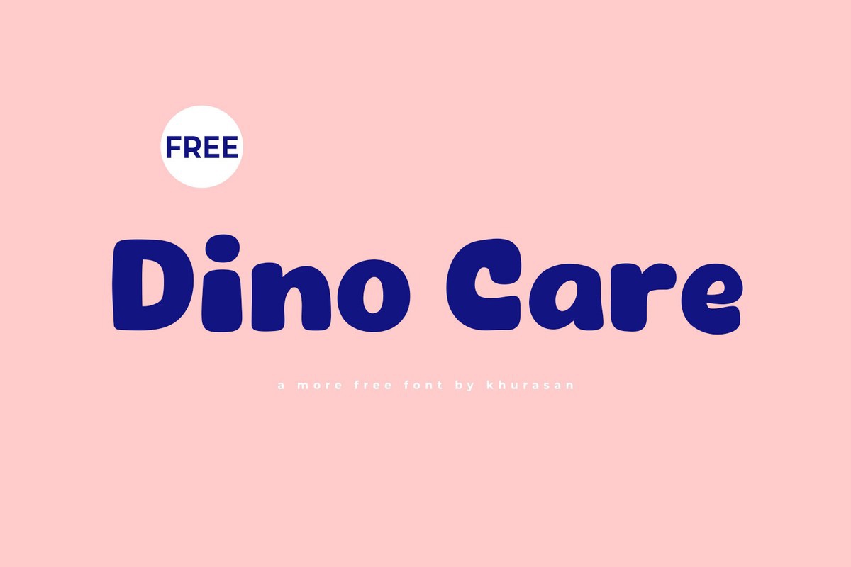 Dino Care Font preview