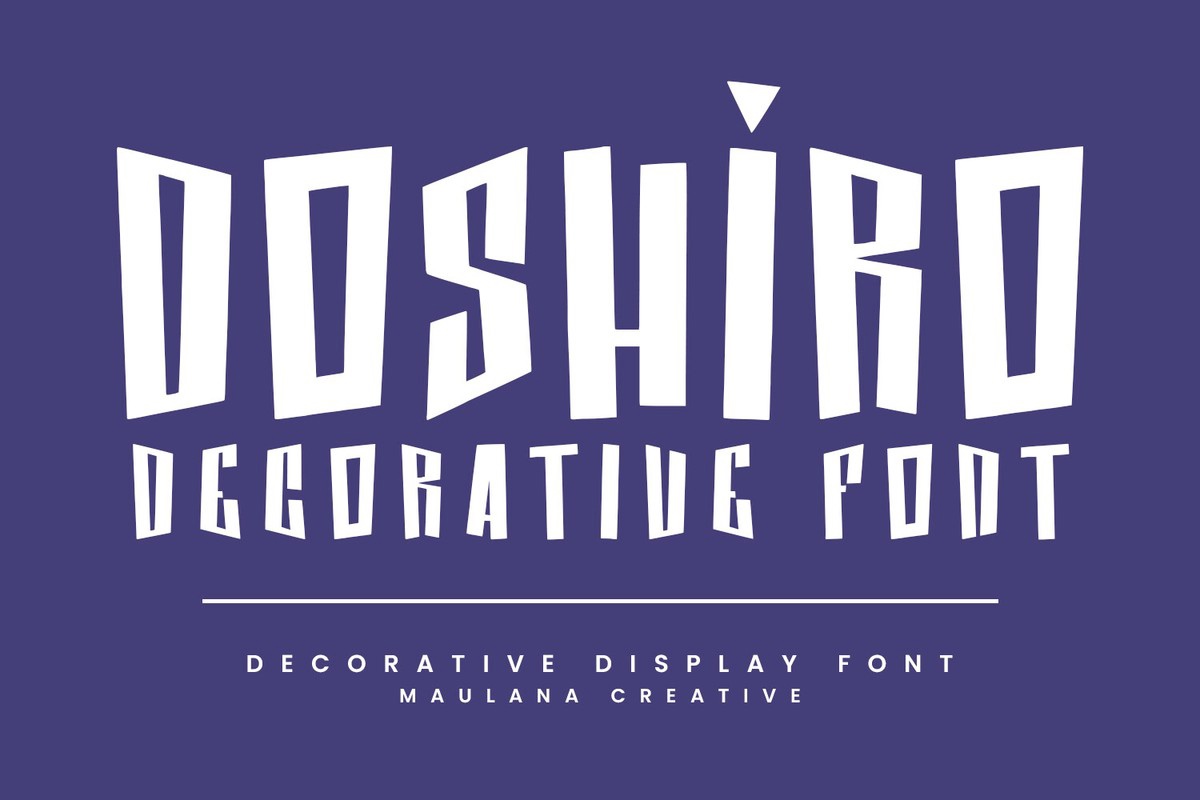 Doshiro Font preview