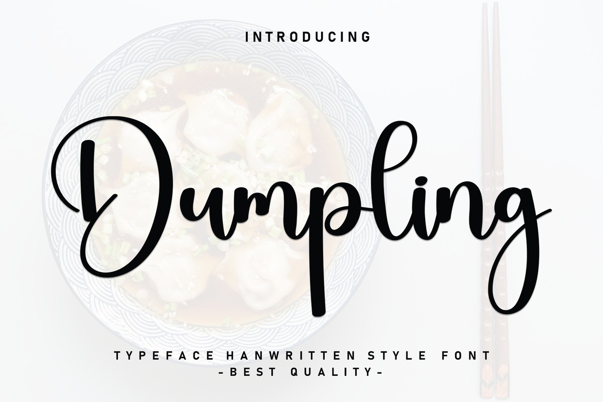 Dumpling Font preview