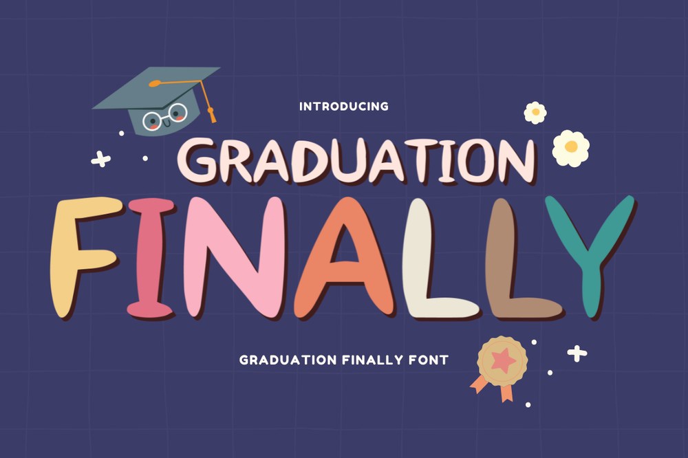 Graduation Finally Regular Font preview