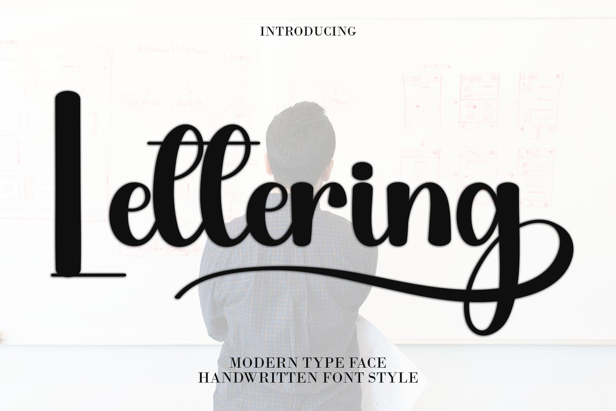 Lettering Regular Font preview