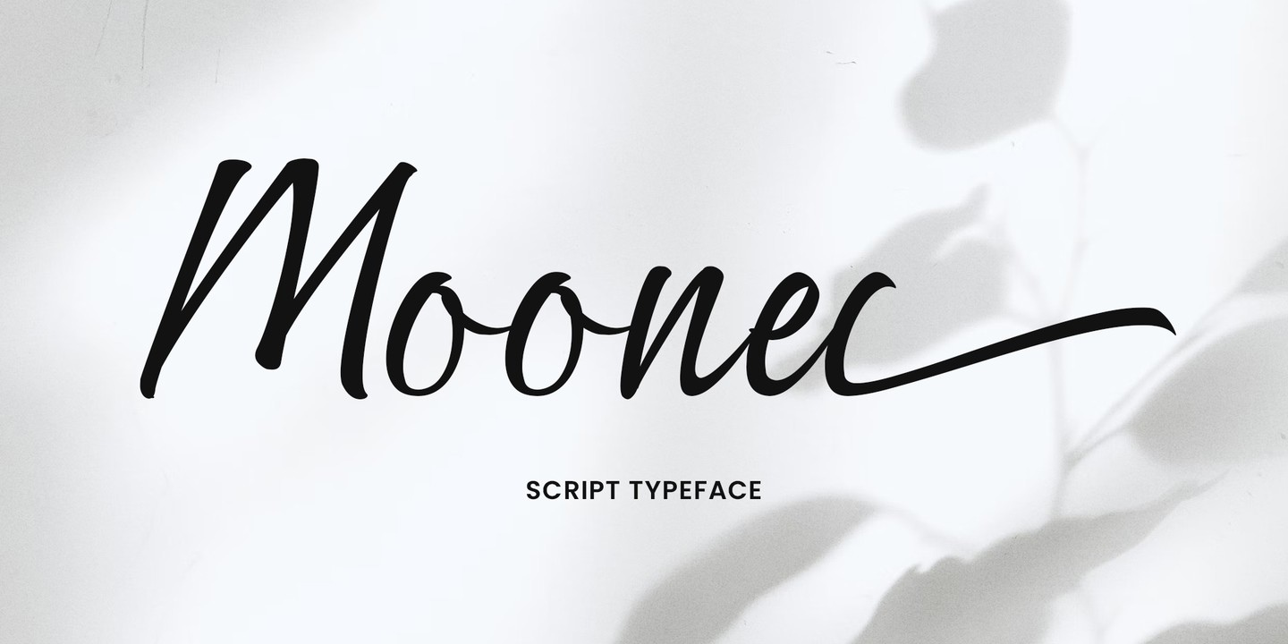 Moonel Regular Font preview