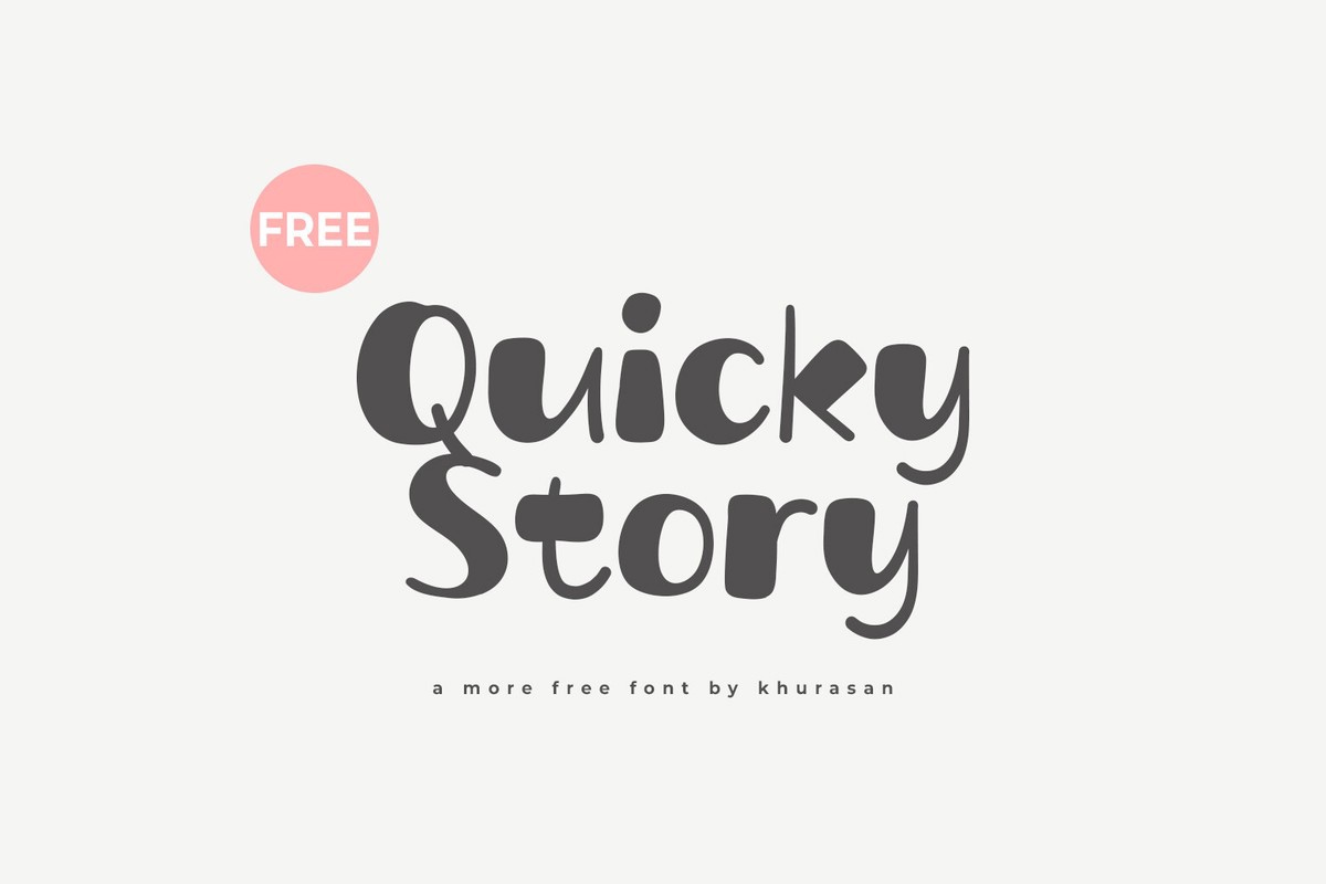 Quicky Story Regular Font preview