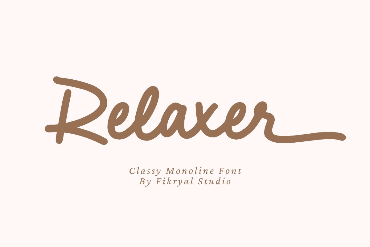 Relaxer Regular Font preview