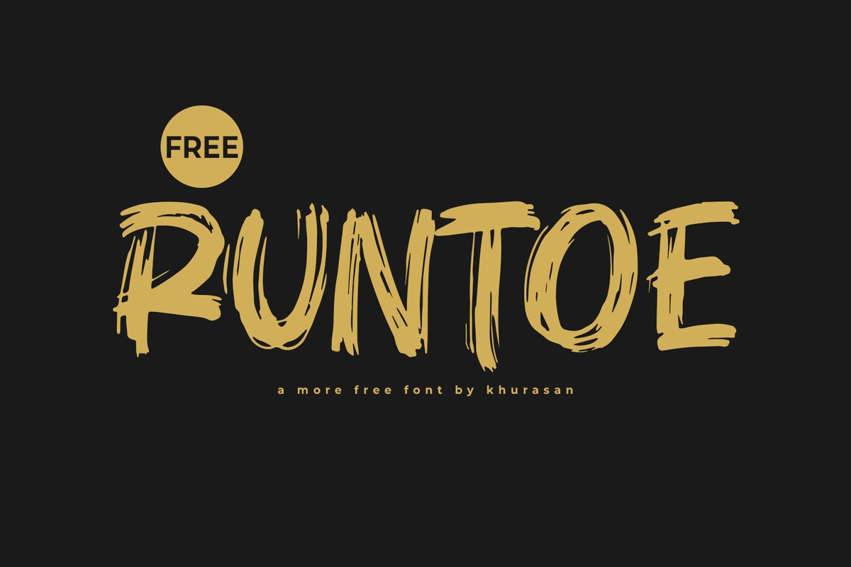 Runtoe Regular Font preview