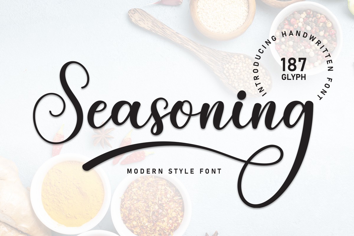 Seasoning Font preview