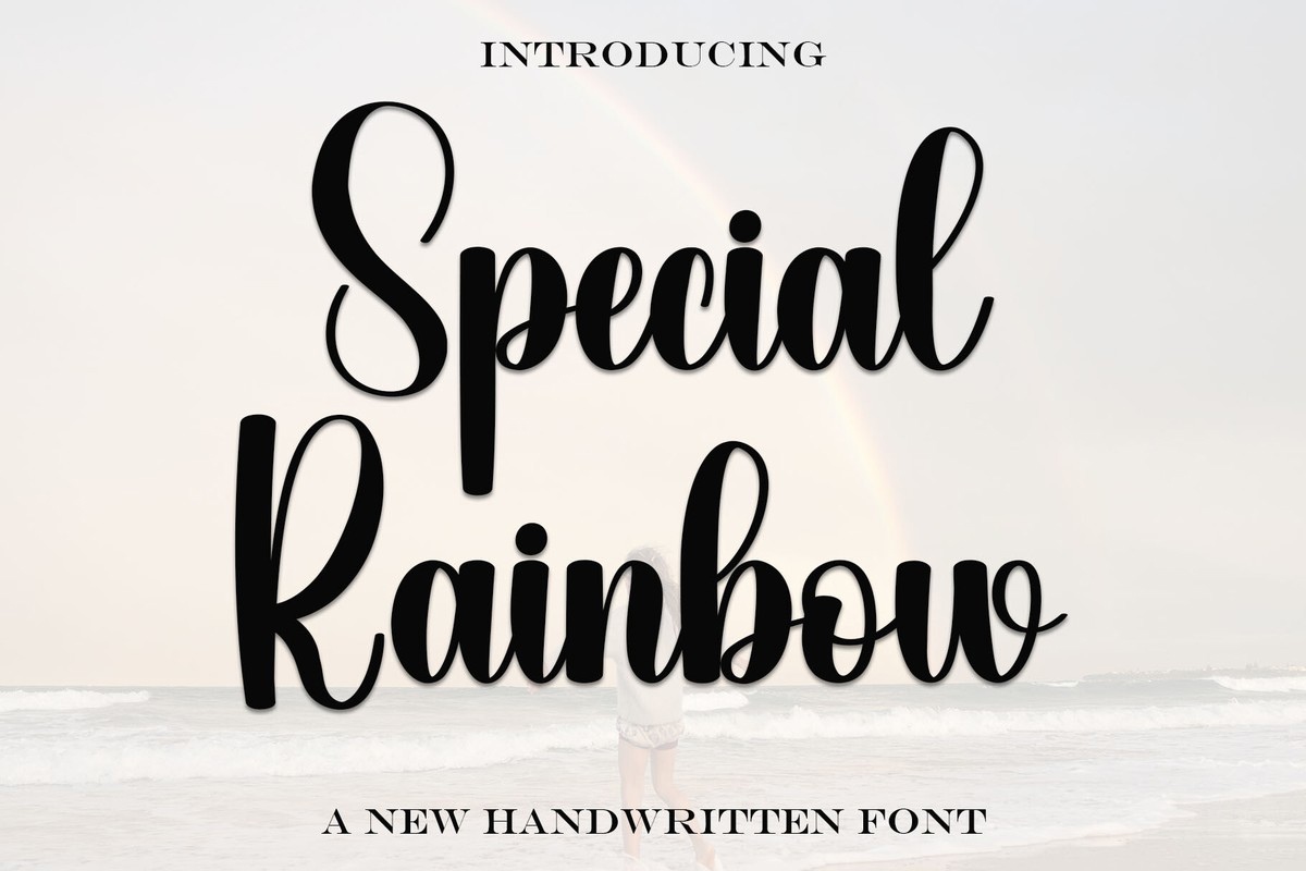 Special Rainbow Regular Font preview