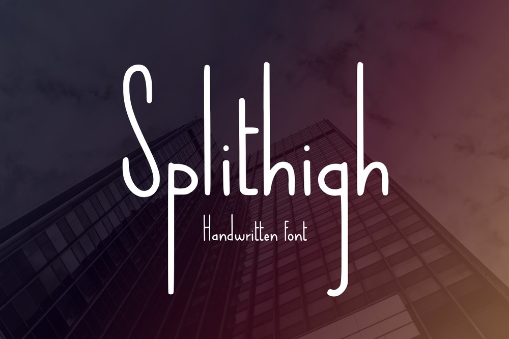 Splithigh Regular Font preview