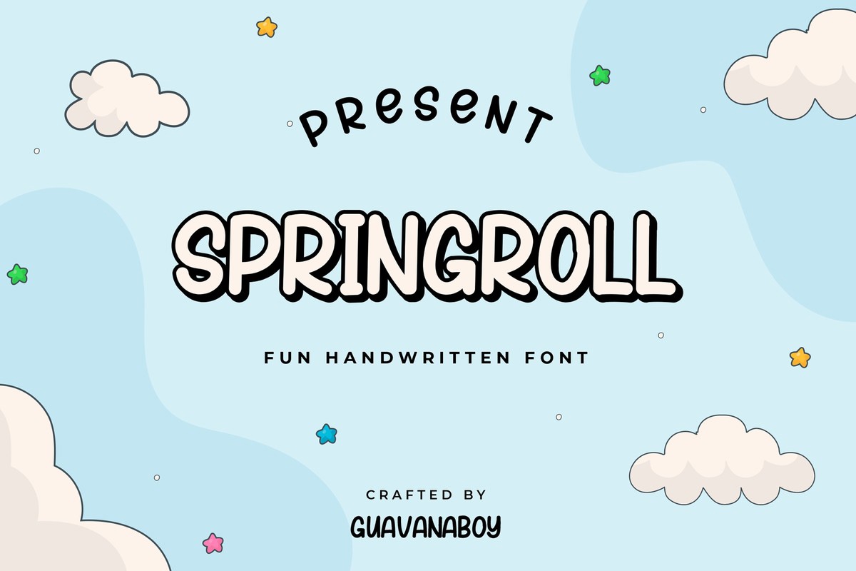 Springroll Regular Font preview