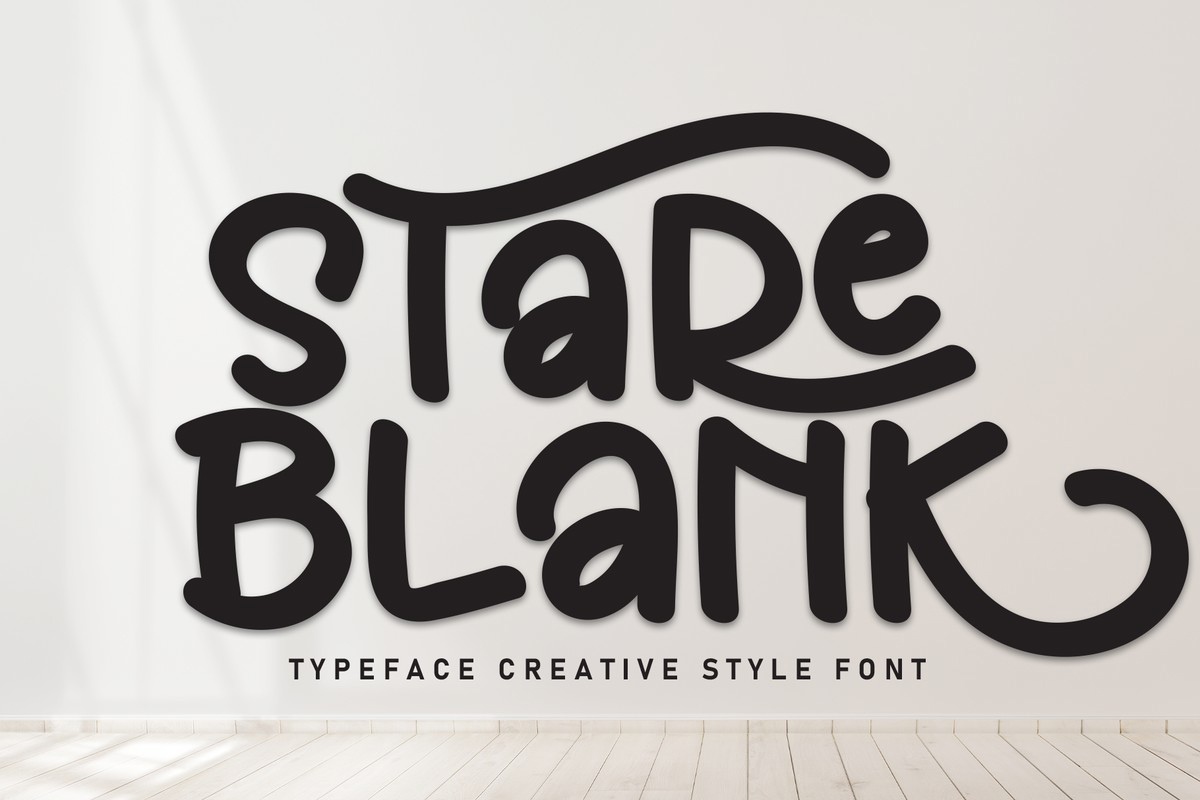 Stare Blank Font preview