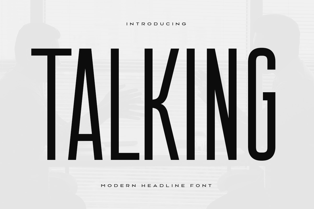 Talking Regular Font preview