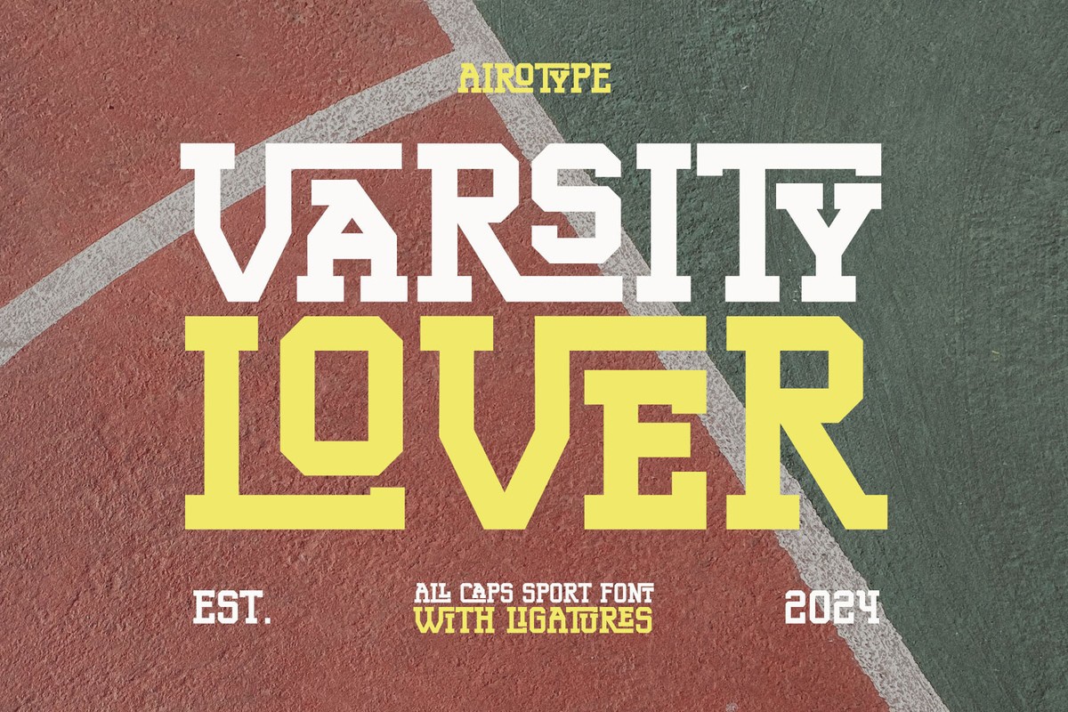 Varsity Lover Regular Font preview