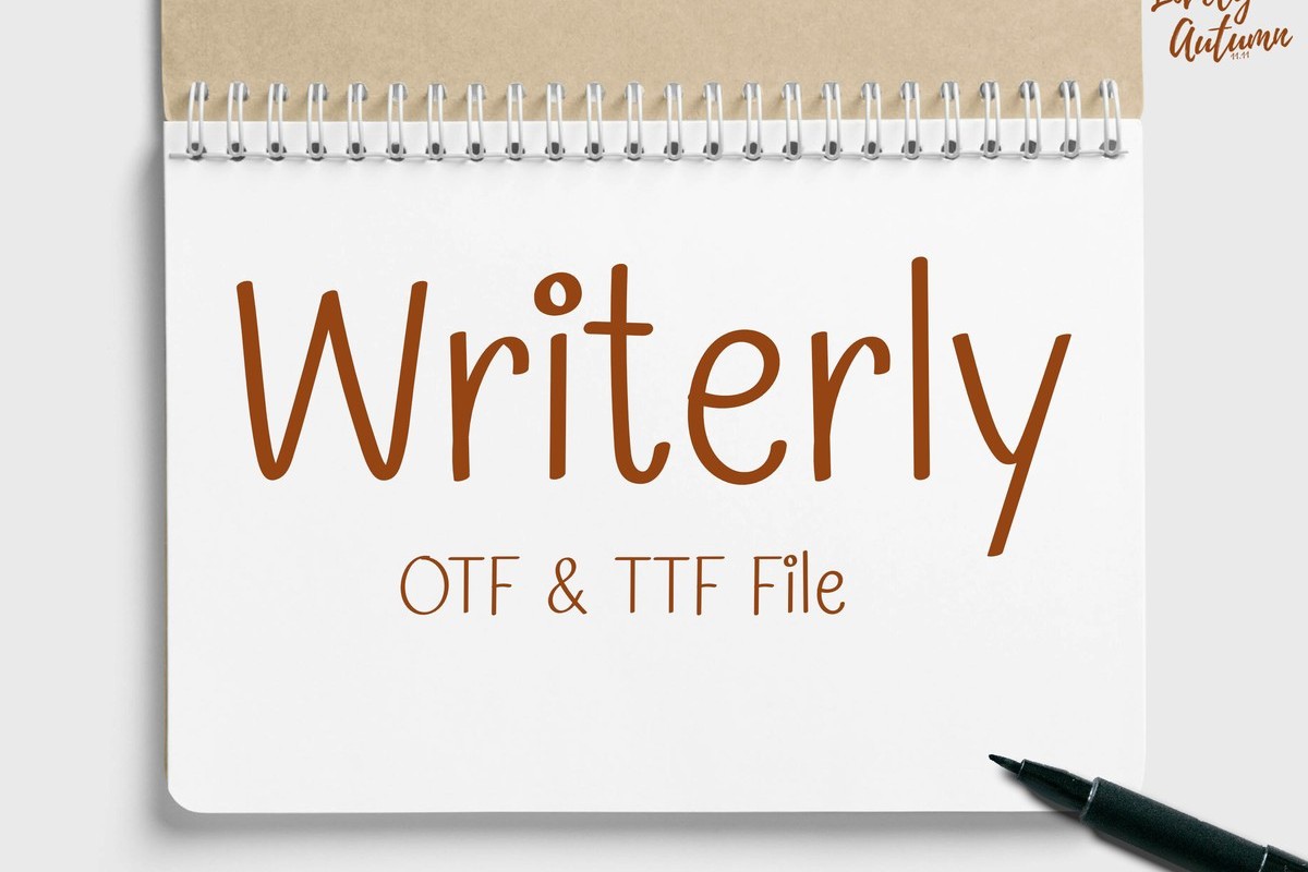 Writerly Font preview