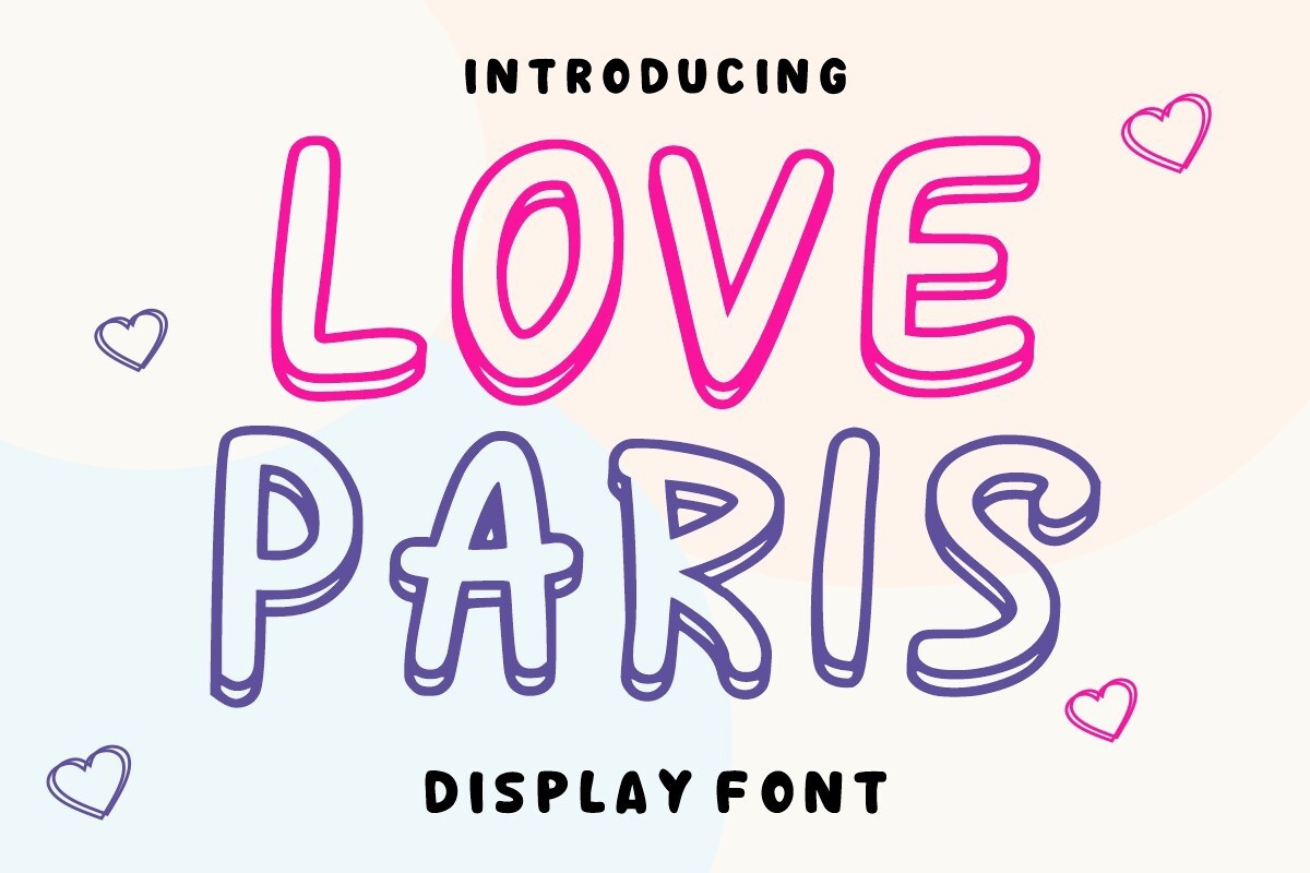 Love Paris Regular Font preview