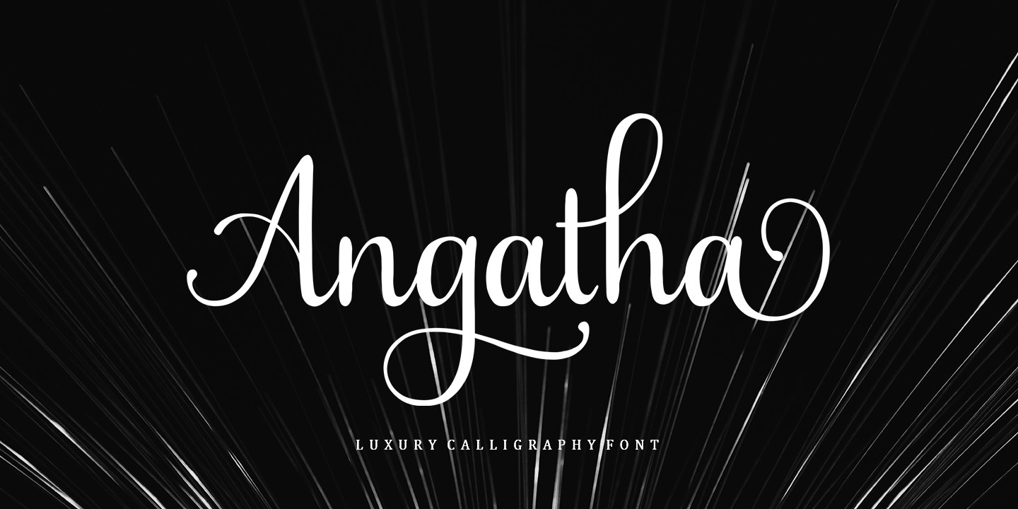 Angatha Italic Font preview