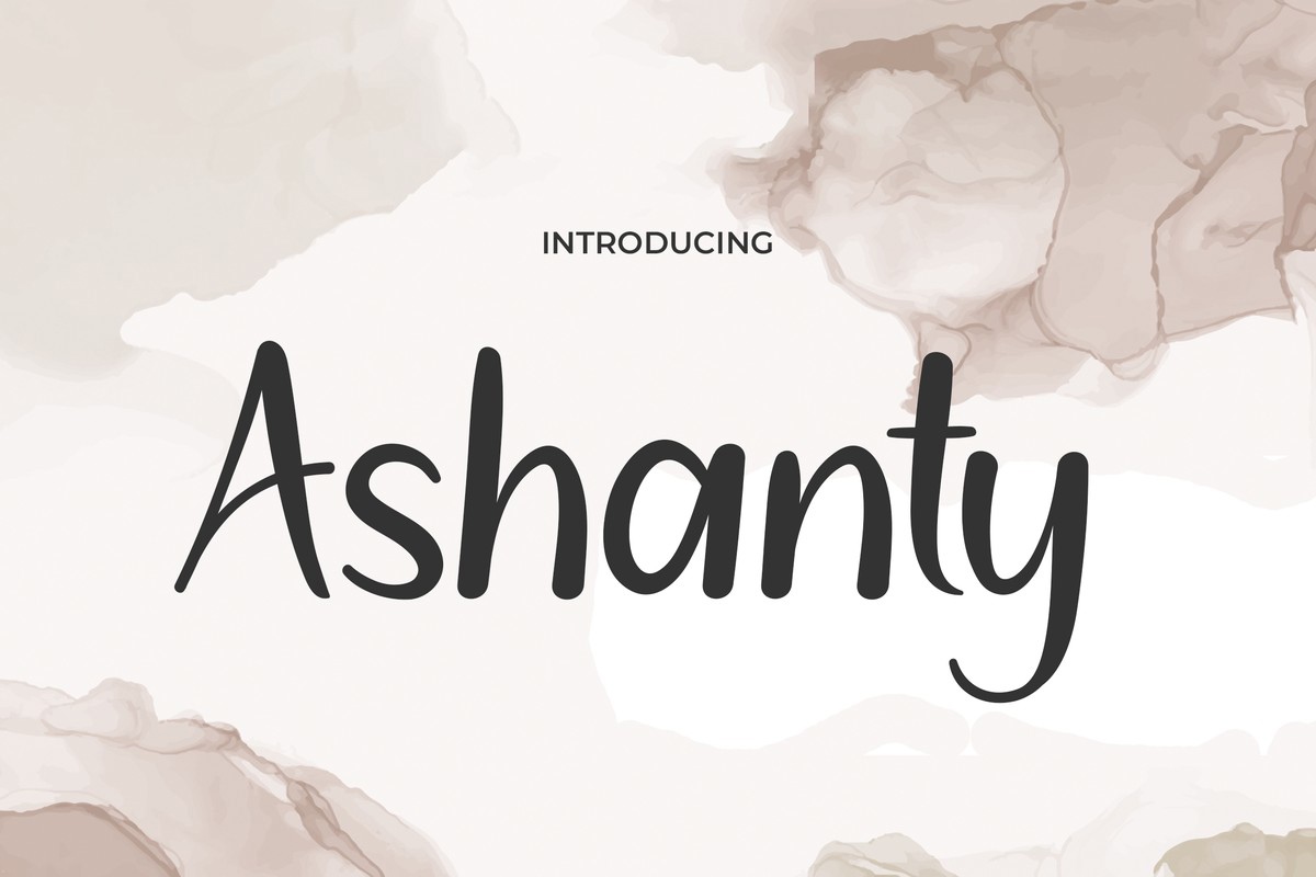 Ashanty Font preview