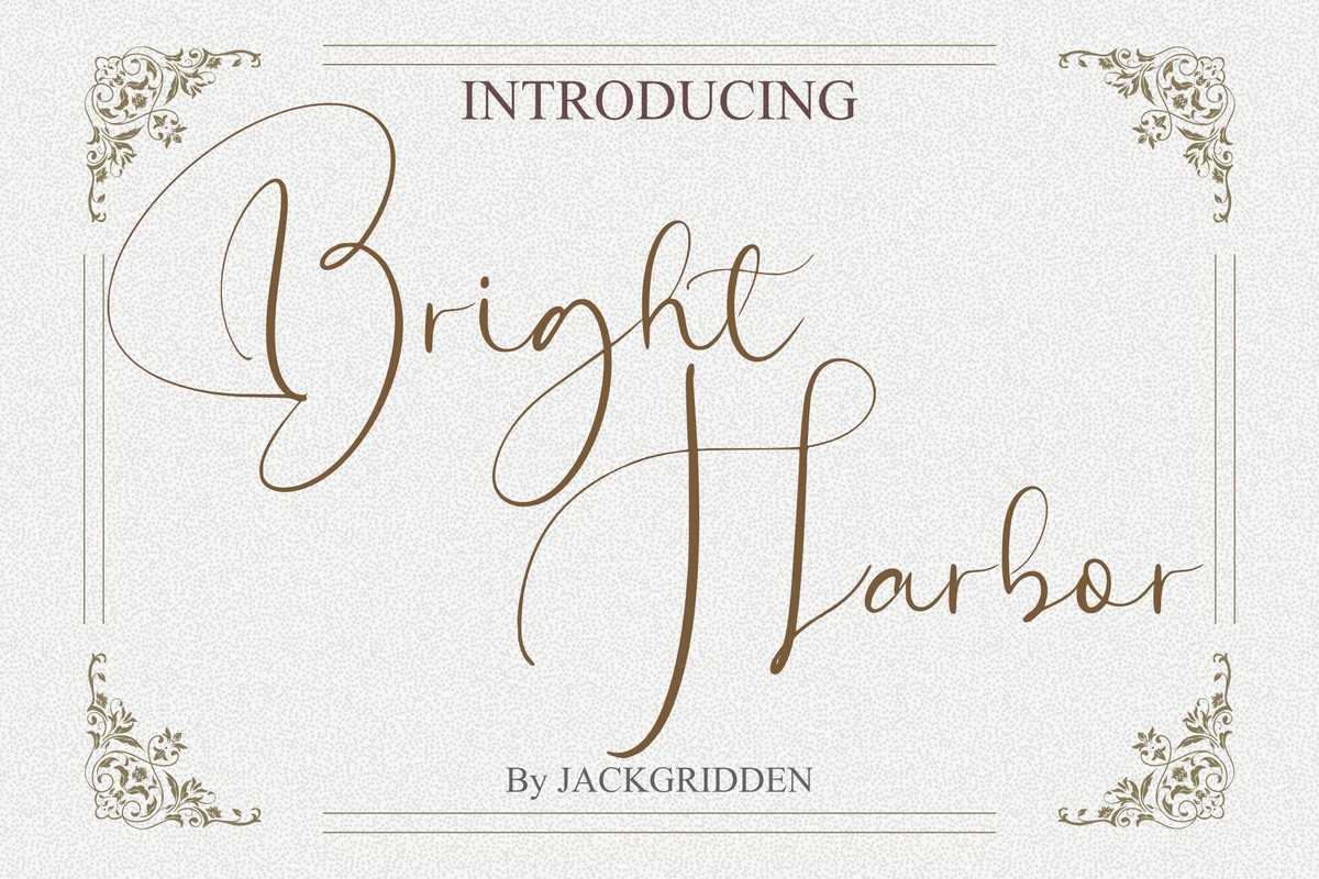 Bright Harbor Regular Font preview