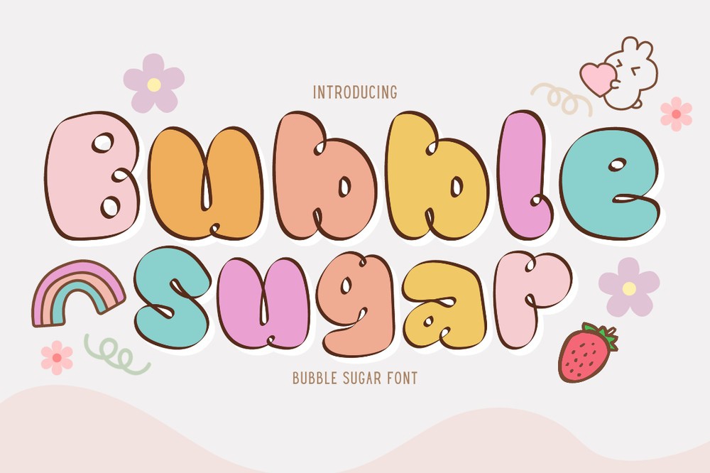 Bubble Sugar Font preview