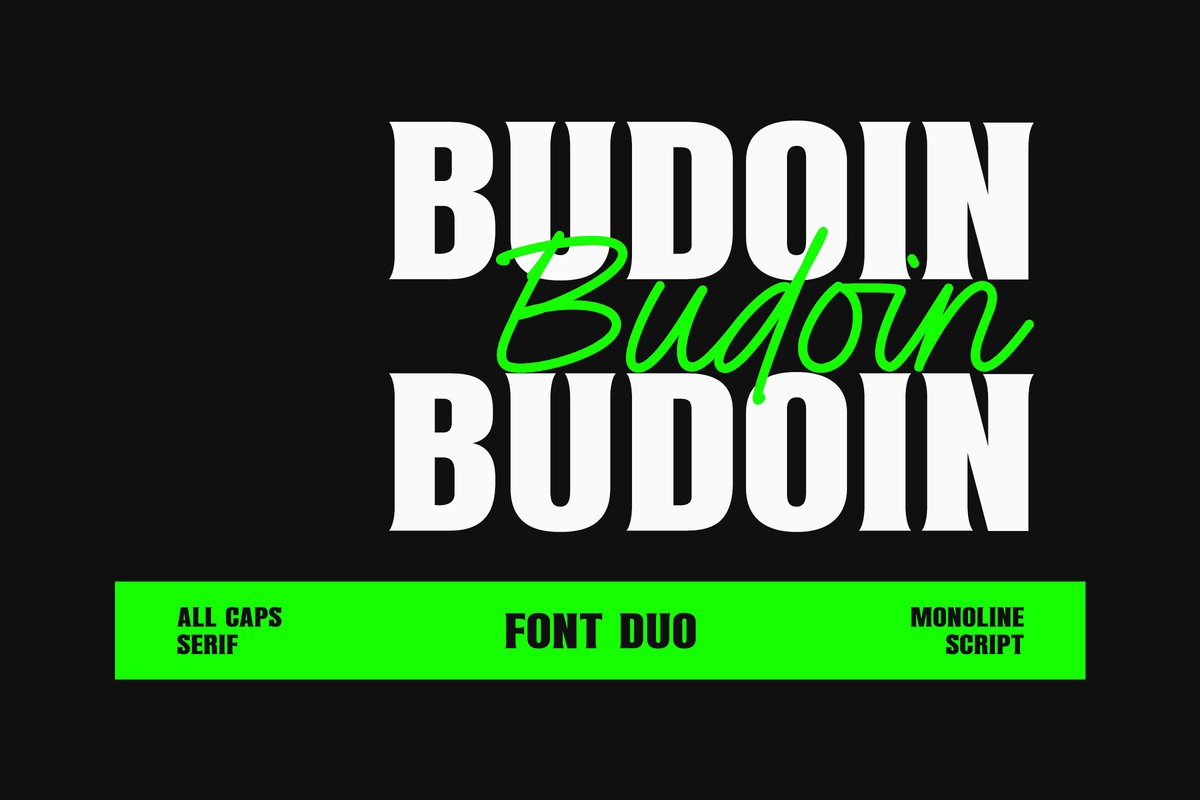 Budoin Regular Font preview