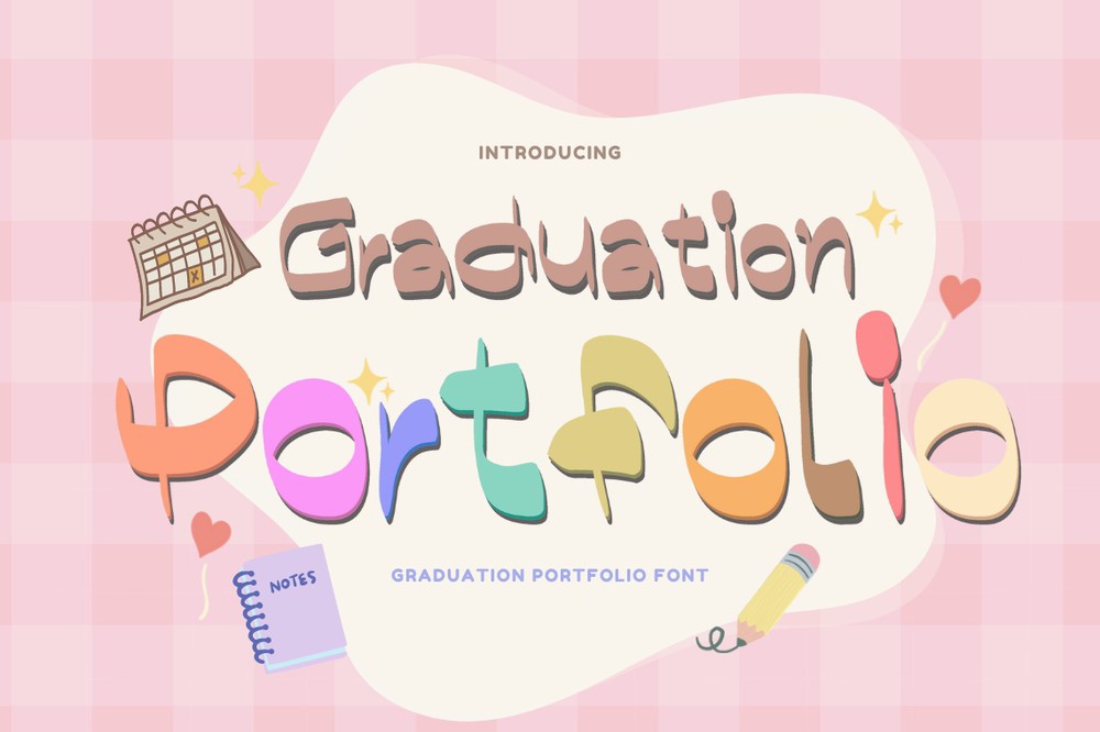 Graduation Portfolio Font preview