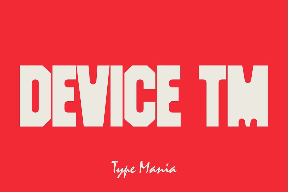 Device TM Regular Font preview