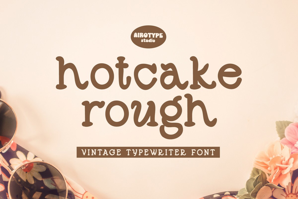 Hotcake Rough Regular Font preview