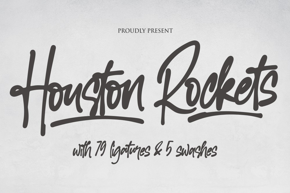 Houston Rockets Regular Font preview