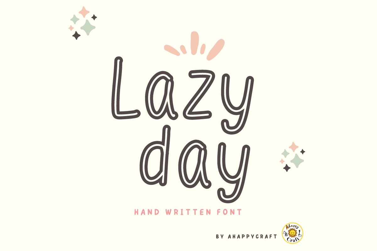 Lazy Day Font preview