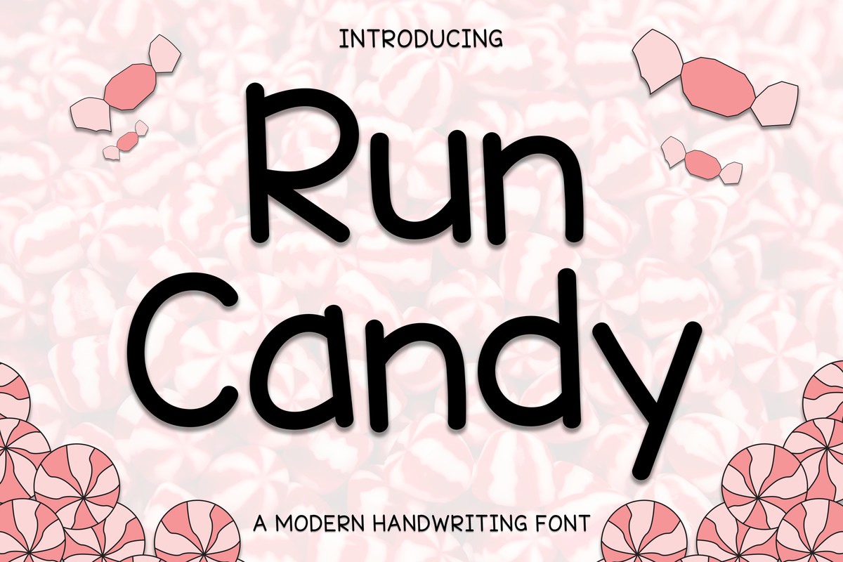 Run Candy Regular Font preview