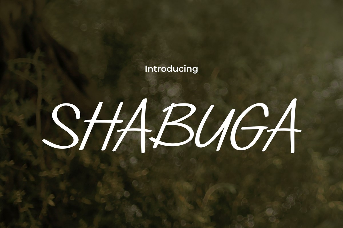 Shabuga Regular Font preview