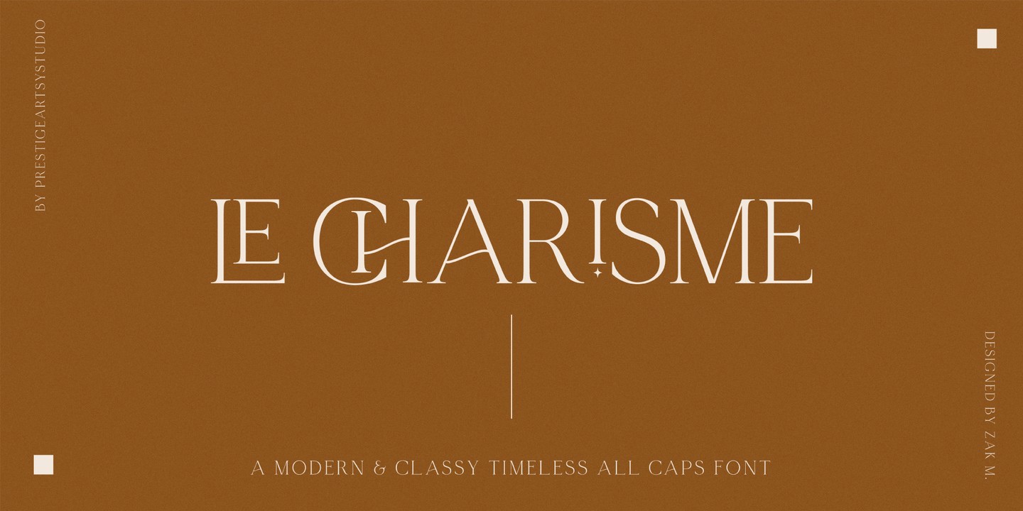 Le Charisme Regular Font preview