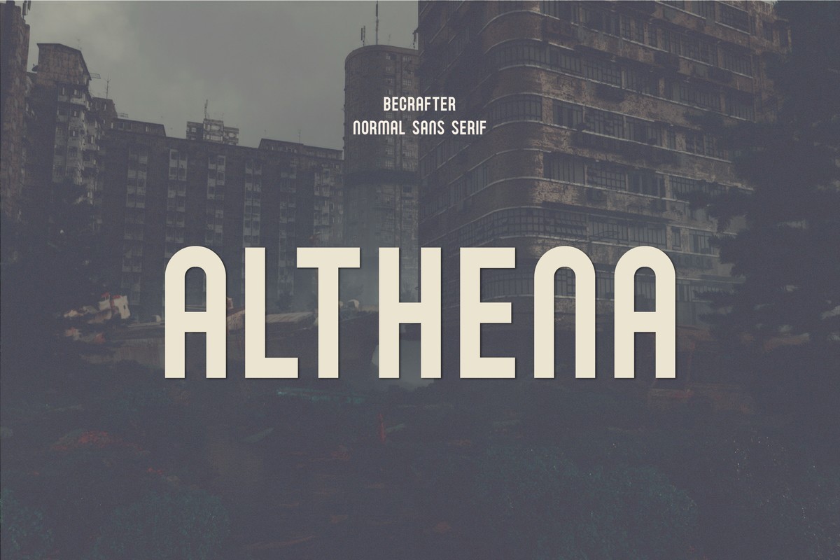 Althena Font preview