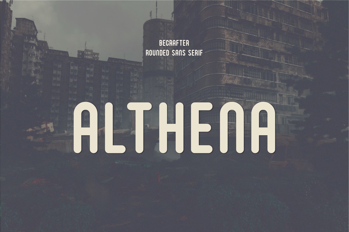 Althena Rounded Font preview