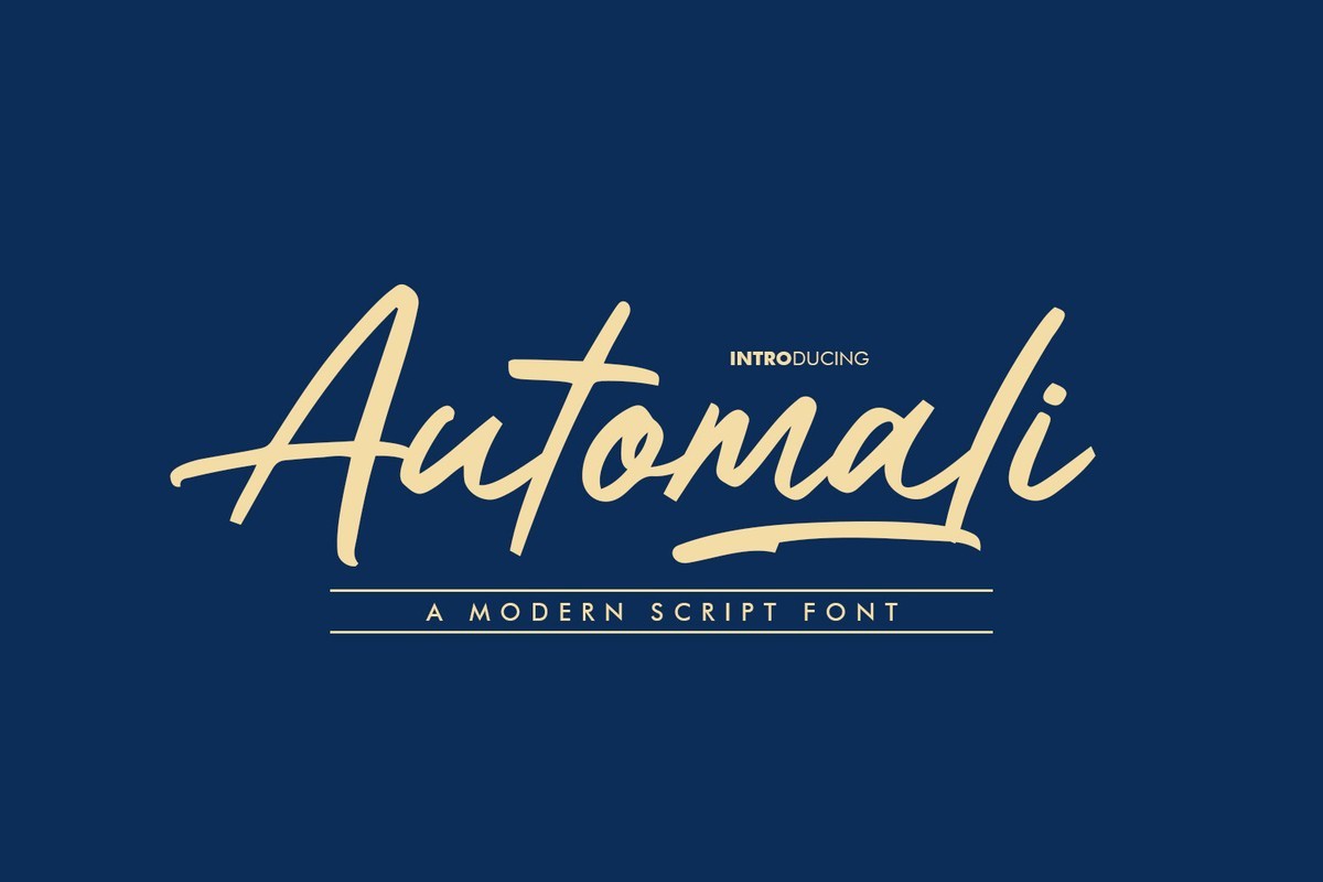 Automali Font preview