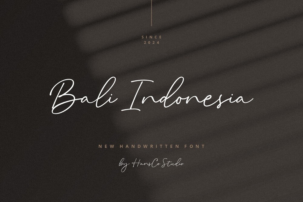 Bali Indonesia Font preview