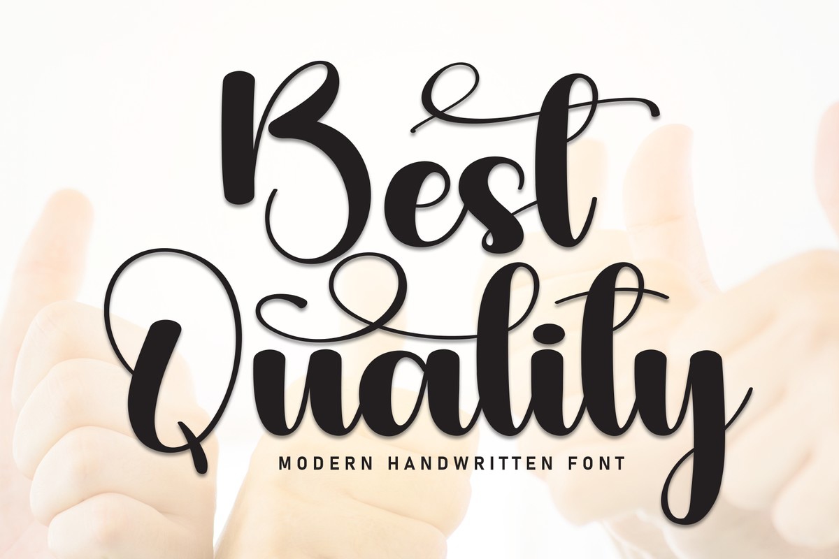 Best Quality Regular Font preview