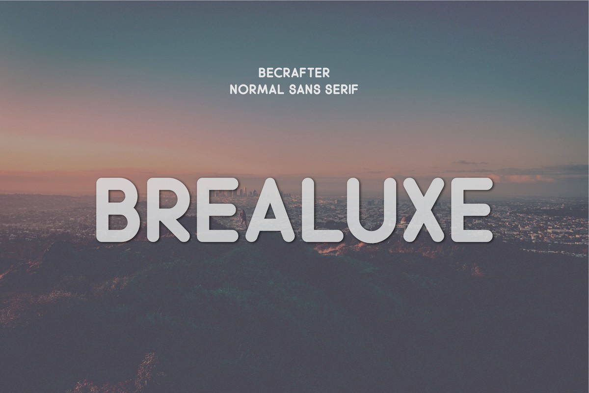 Brealuxe Rounded Regular Font preview