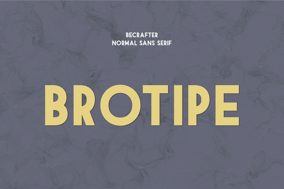 Brotipe Regular Font preview